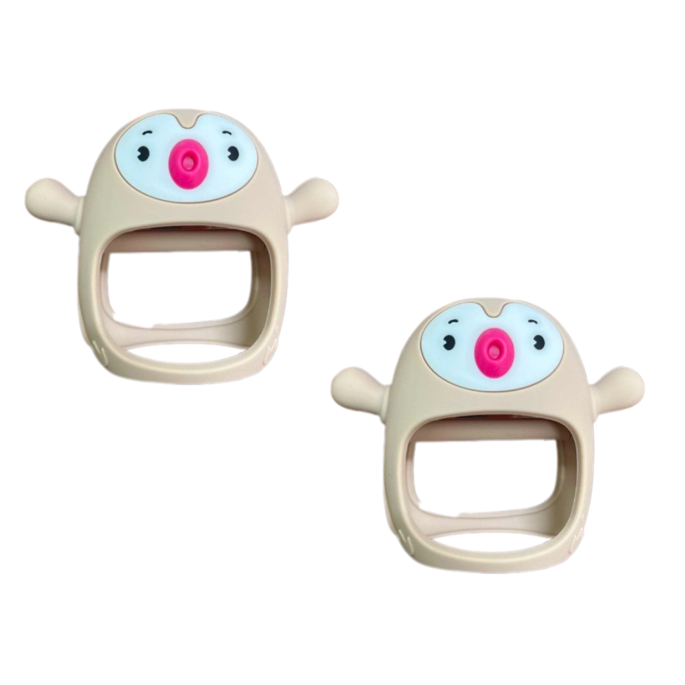 BPA-Free Silicone Penguin Teether – Soothing Teething Toy for Babies | Earthmelon
