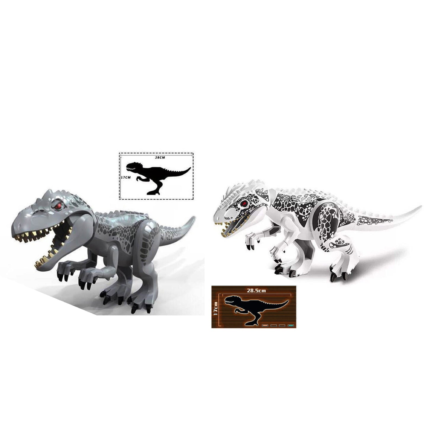 2-Pack Dinosaur Building Blocks Toy Set