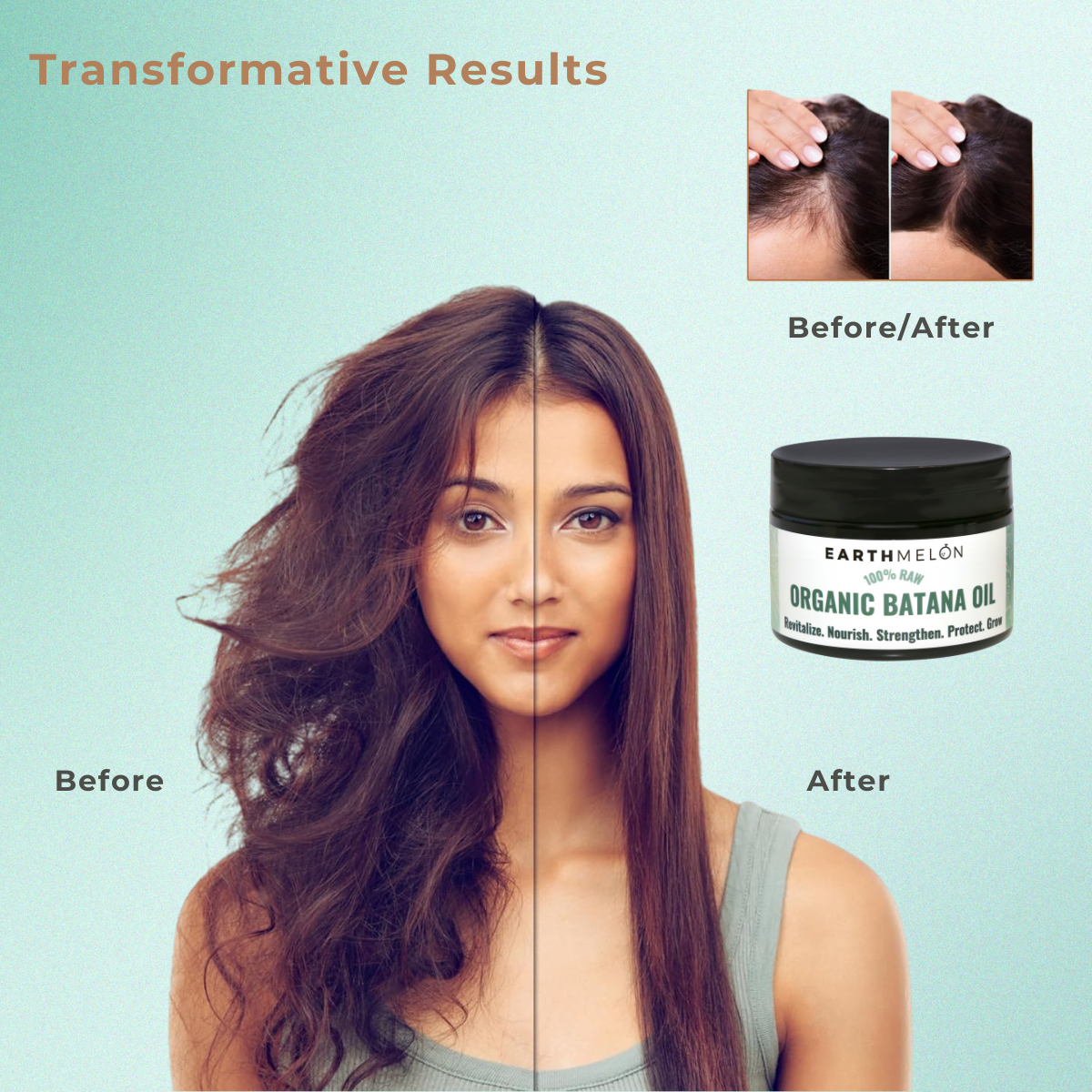 Earthmelon Organic Raw Batana Oil 120ml