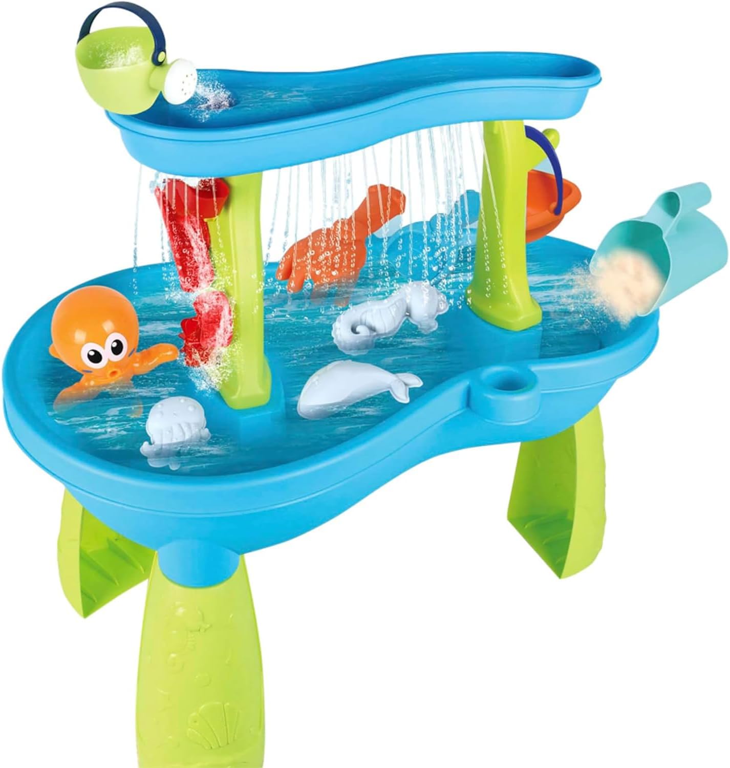 Splash & Play 2-Tier Water Table for Kids with 18 Accessories