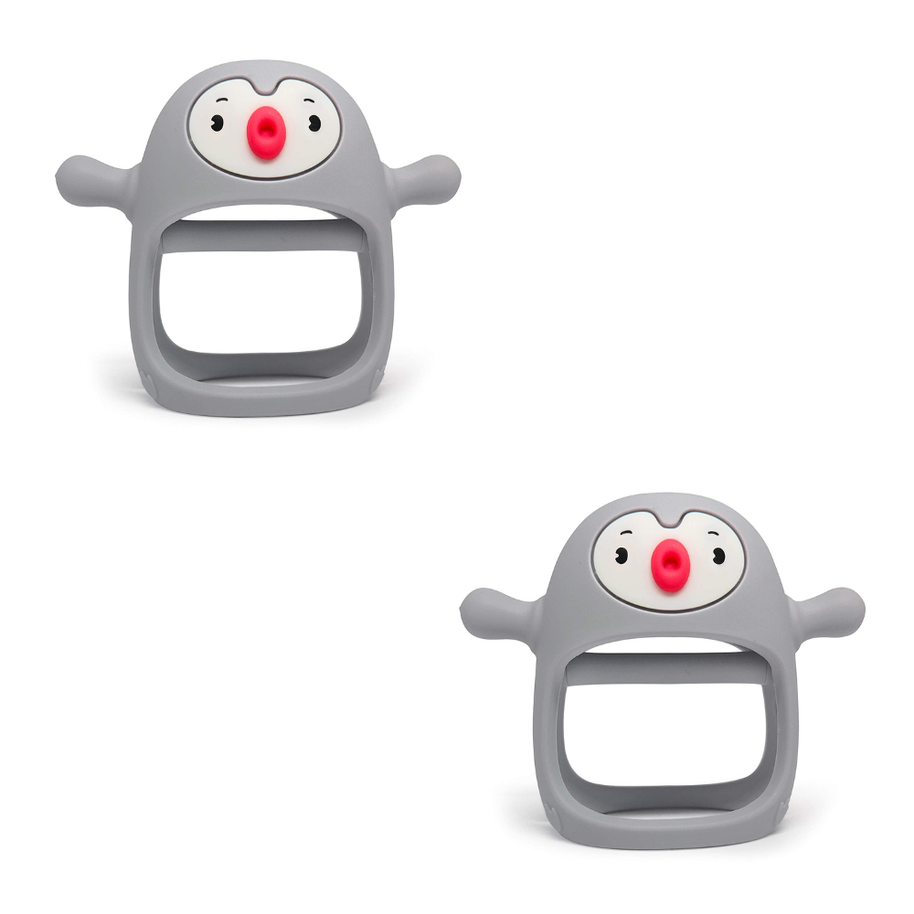 BPA-Free Silicone Penguin Teether – Soothing Teething Toy for Babies | Earthmelon