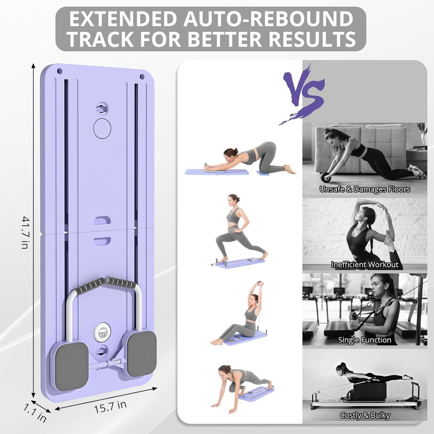 Earthmelon Multifunctional Abdominal Board Pilates Core Trainer + FREE Grip Socks