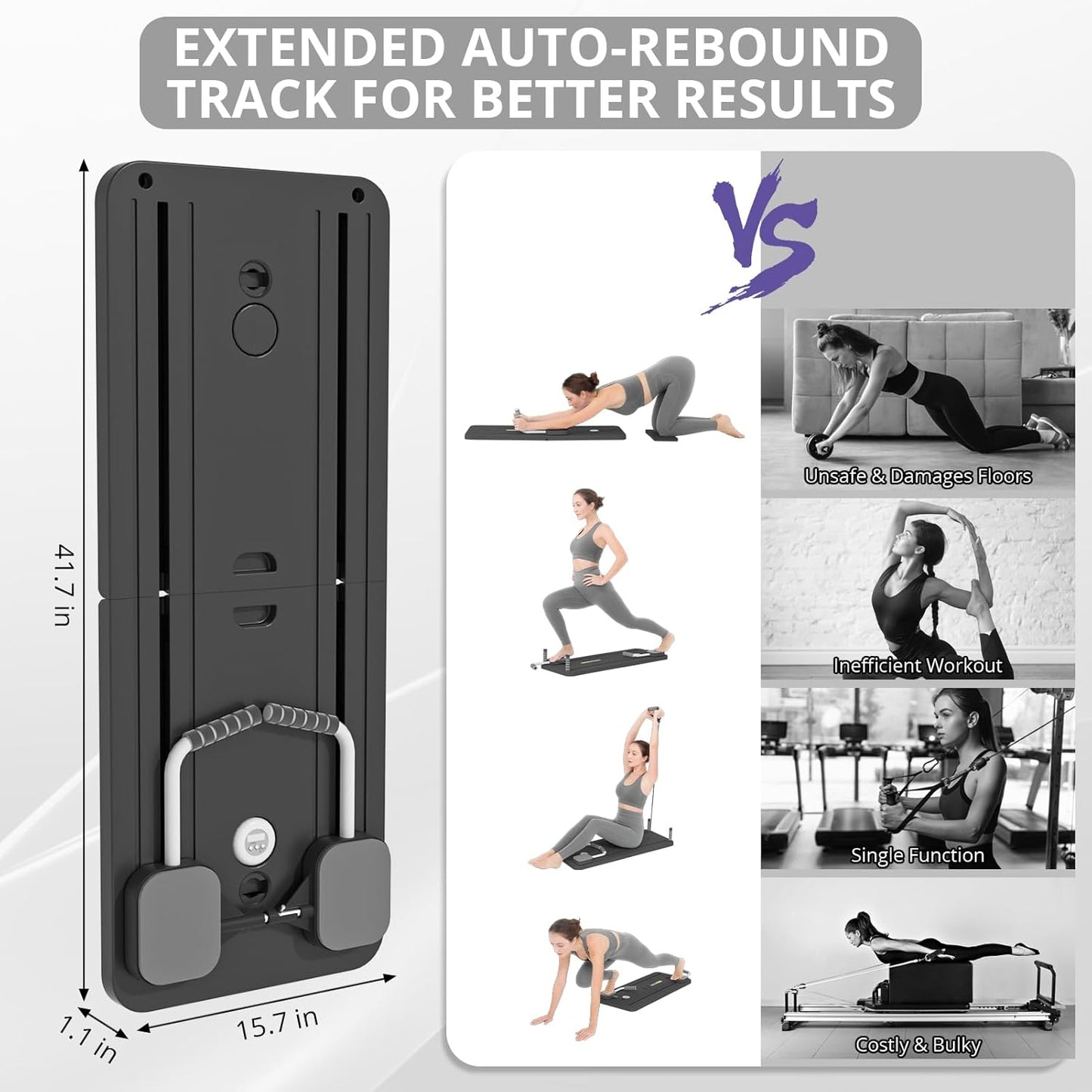 Earthmelon Multifunctional Abdominal Board Pilates Core Trainer + FREE Grip Socks