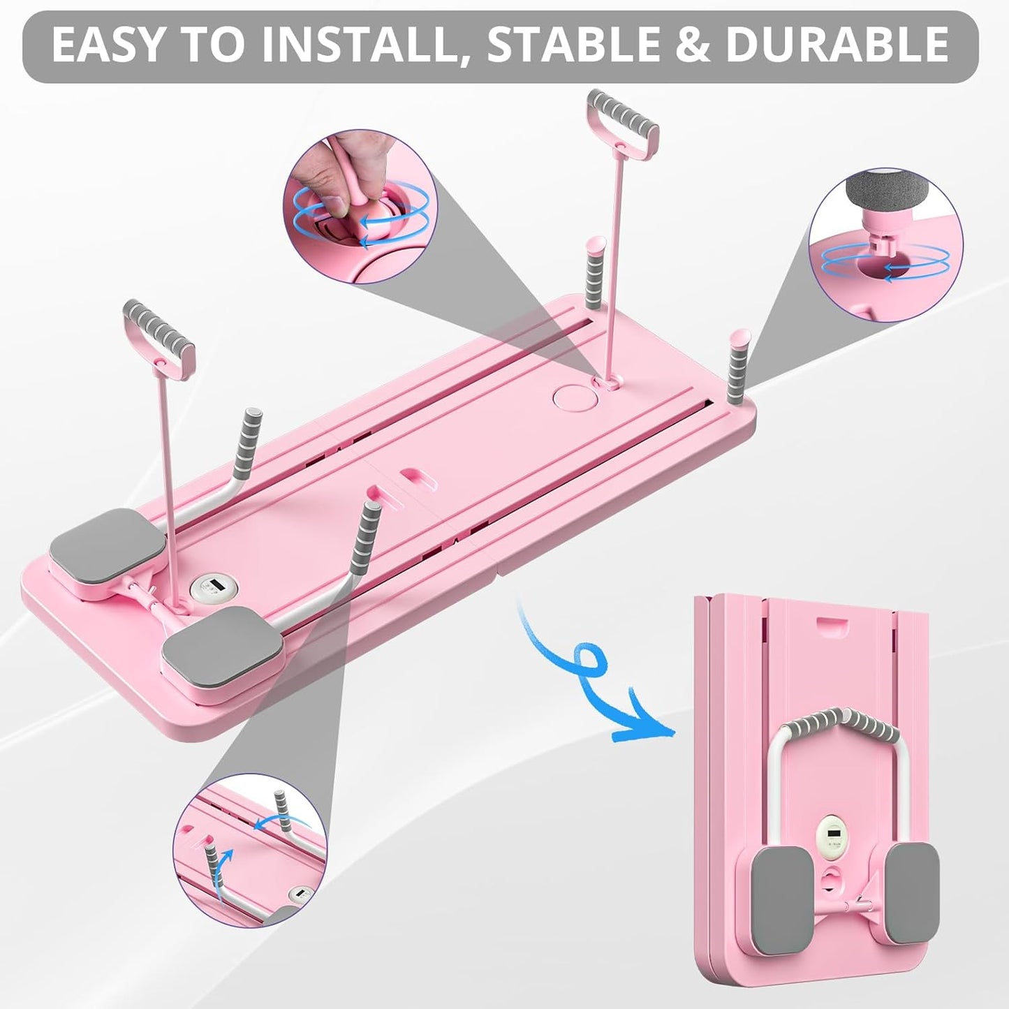 Earthmelon Multifunctional Abdominal Board Pilates Core Trainer + FREE Grip Socks