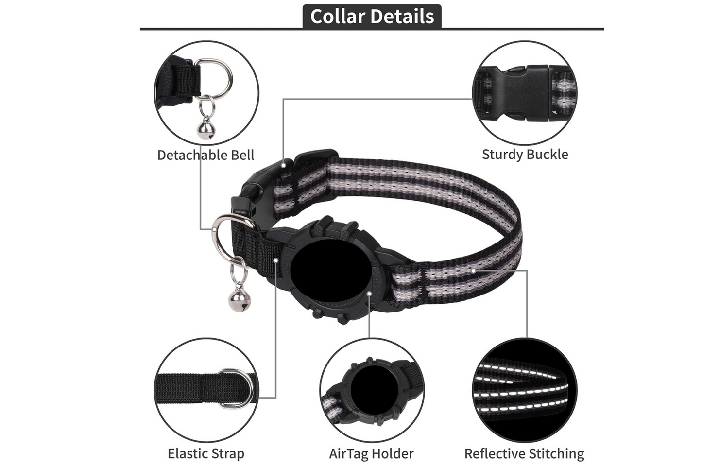 Always know where your cat is with this AirTag holder for your cat
