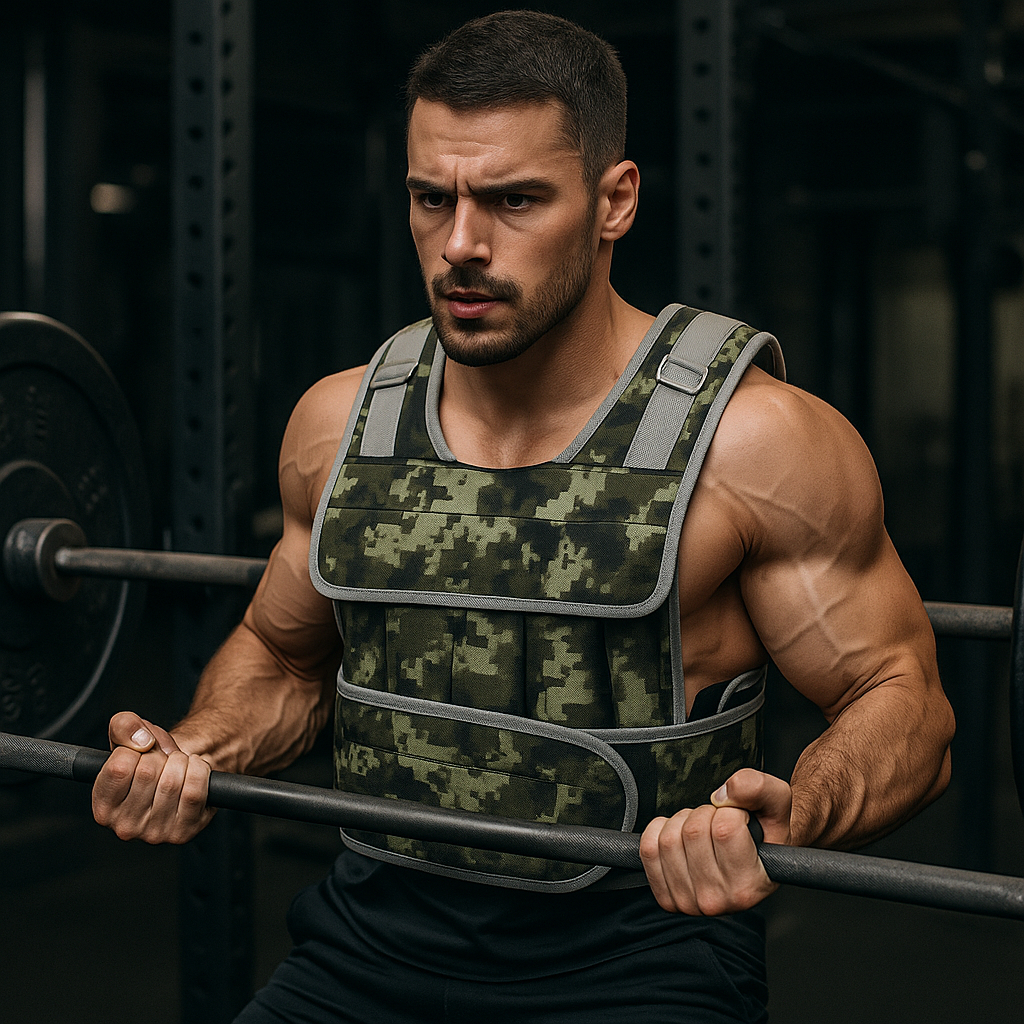 Earthmelon 10kg Camo Weighted Training Vest Adjustable