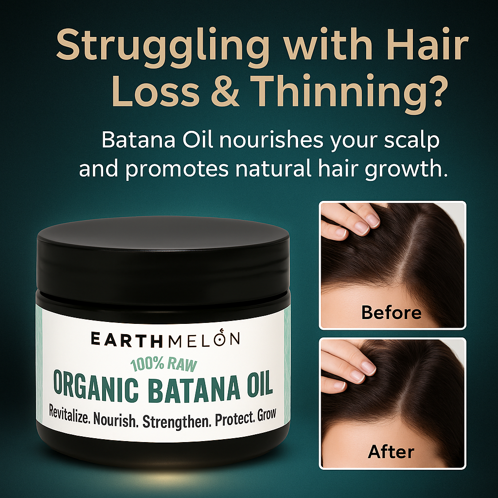 Earthmelon Organic Raw Batana Oil 120ml
