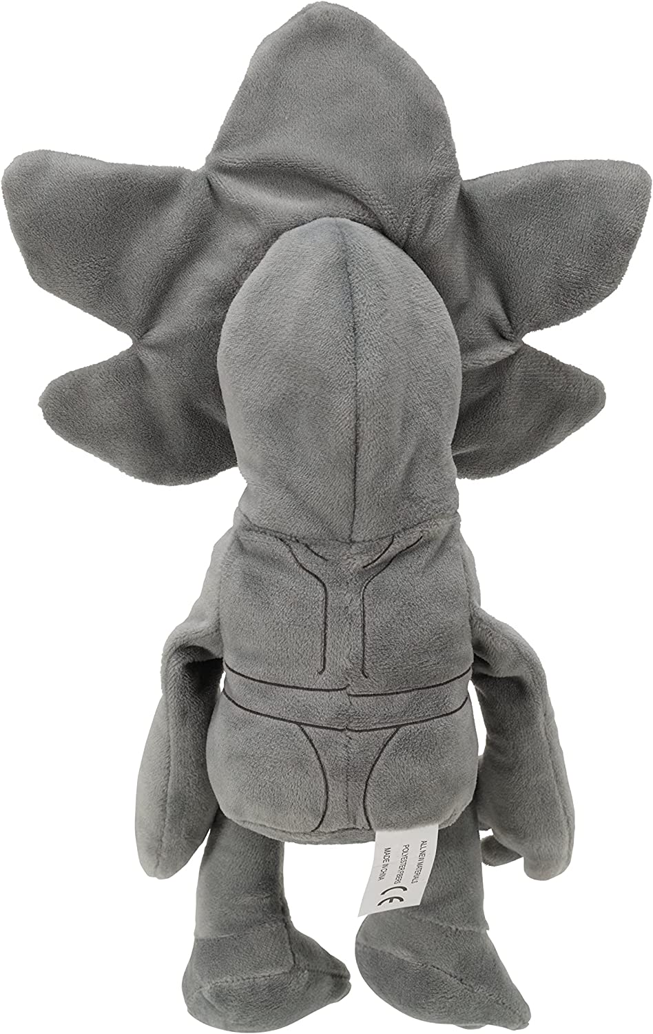 Back Detail of Grey and Red Demogorgon Plush Toy