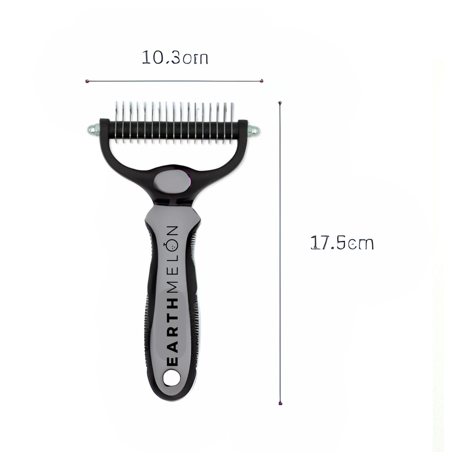 Pet Grooming Brush, XXL, Double-sided Dematting Rake Comb