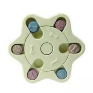It keeps your pets engaged and entertained with this Interactive Pet Puzzle Feeder