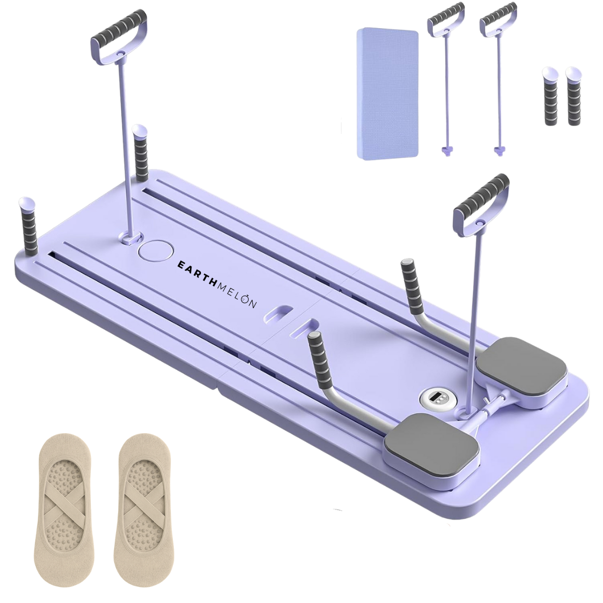Earthmelon Multifunctional Abdominal Board Pilates Core Trainer + FREE Grip Socks