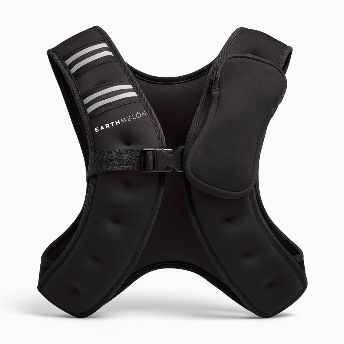 Earthmelon 5kg Weighted Vest Reflective With Zip Pouch