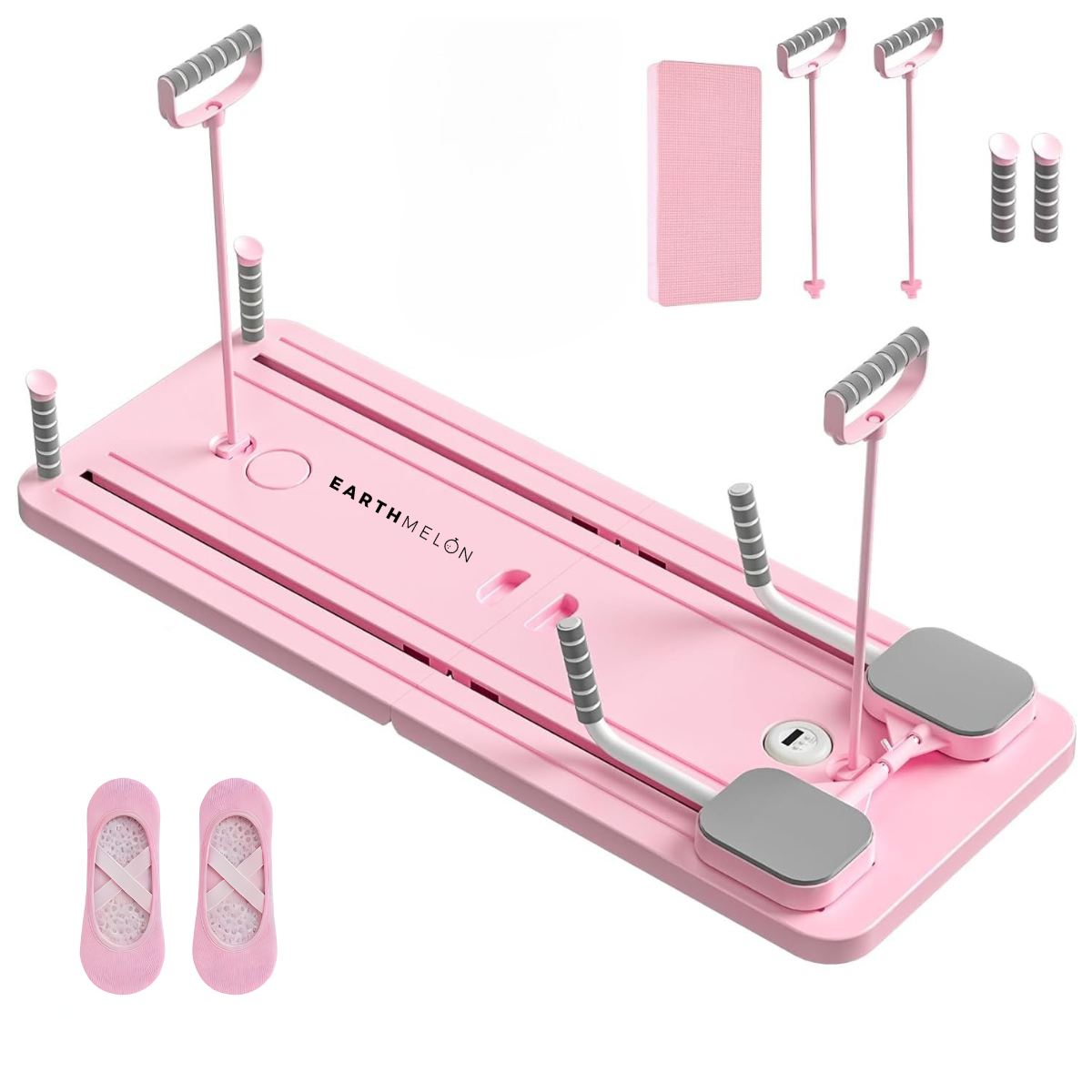 Earthmelon Multifunctional Abdominal Board Pilates Core Trainer + FREE Grip Socks