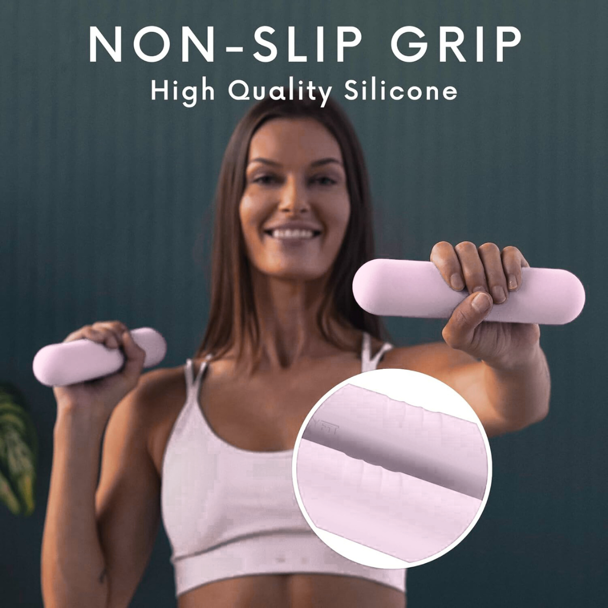 Earthmelon Premium Aesthetic Silicone Dumbbell Bars And Ankle Weights Set