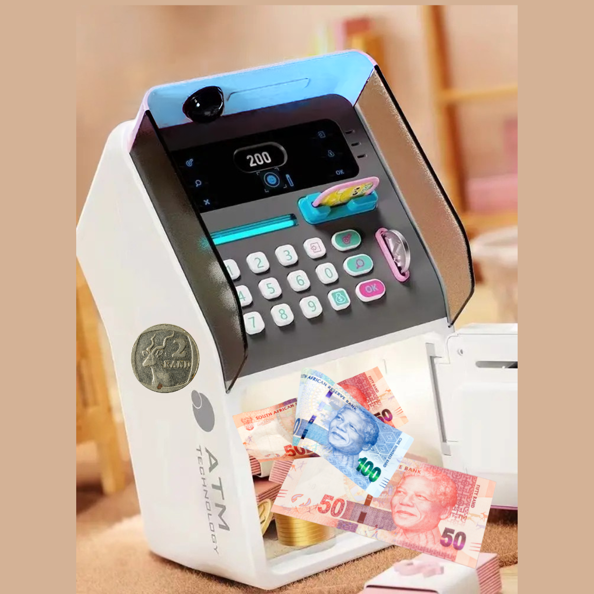Electronic Piggy Bank ATM - Face Recognition and Password Savings