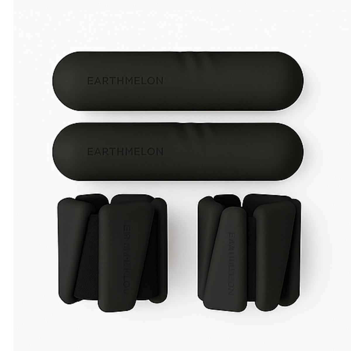 Earthmelon Premium Aesthetic Silicone Dumbbell Bars And Ankle Weights Set