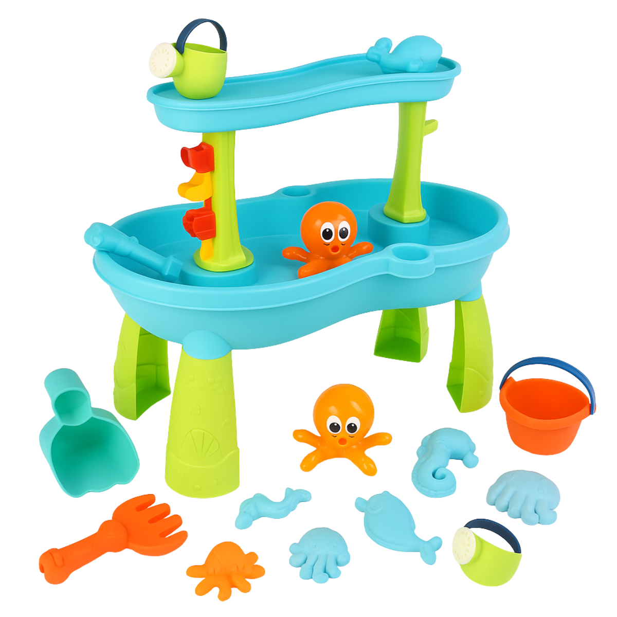 Premium Kids Splash & Play 2-Tier Water Table with 18 Accessories