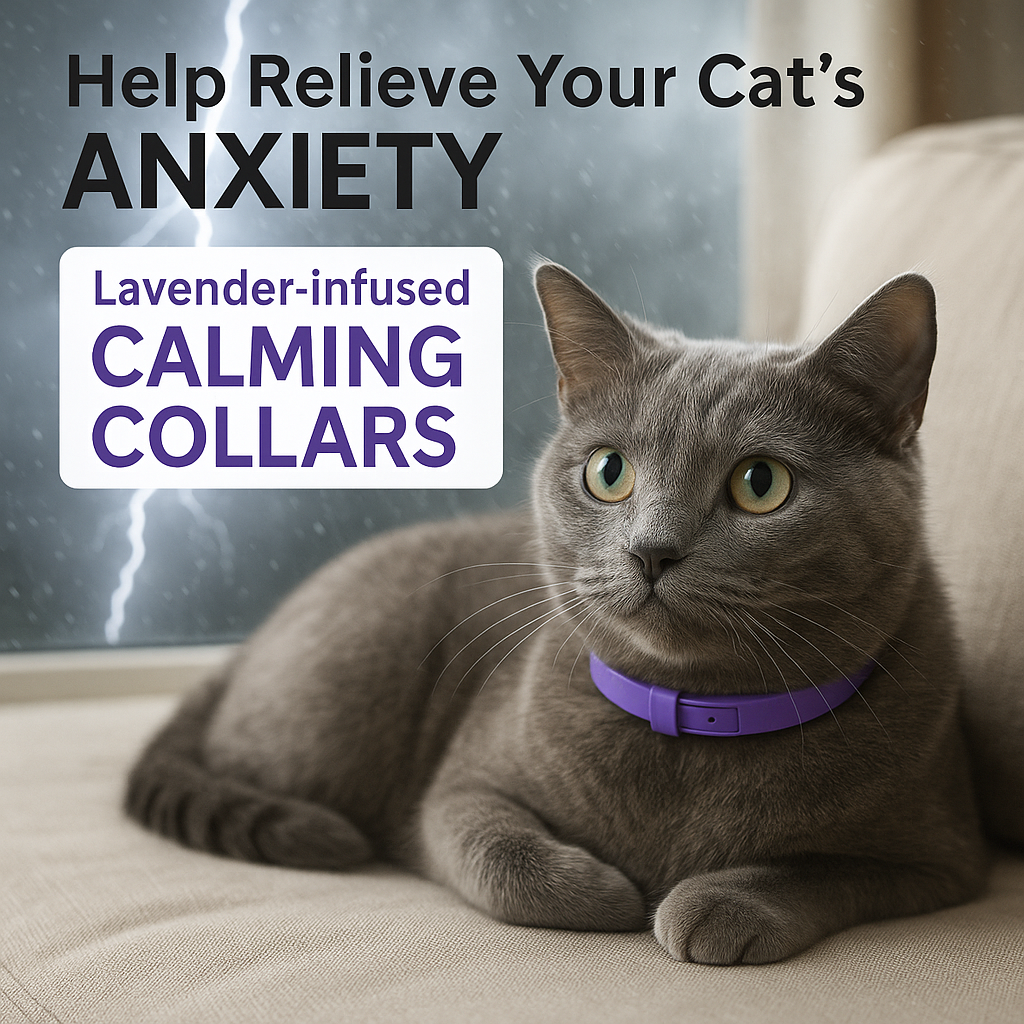 Earthmelon Cat Calming Collar Pheromone Stress Relief 4-Pack