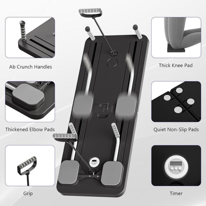Abdominal Core Trainer Board – Pilates Ab Workout, Grip Socks Included