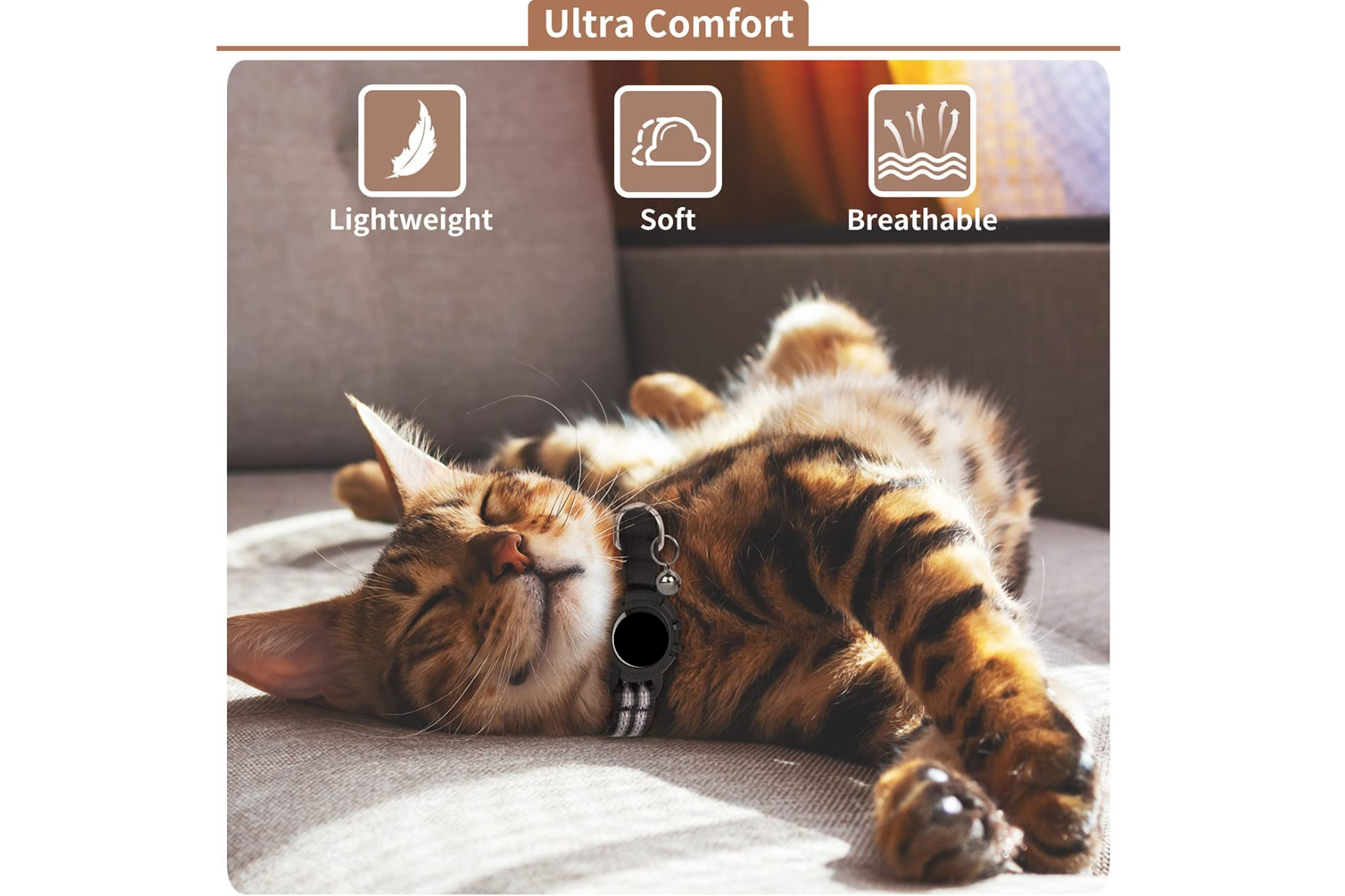 Always know where your cat is with this AirTag holder for your cat