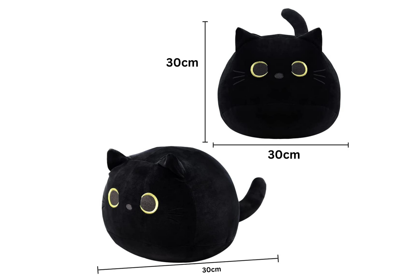 Perfect size black cat plushies