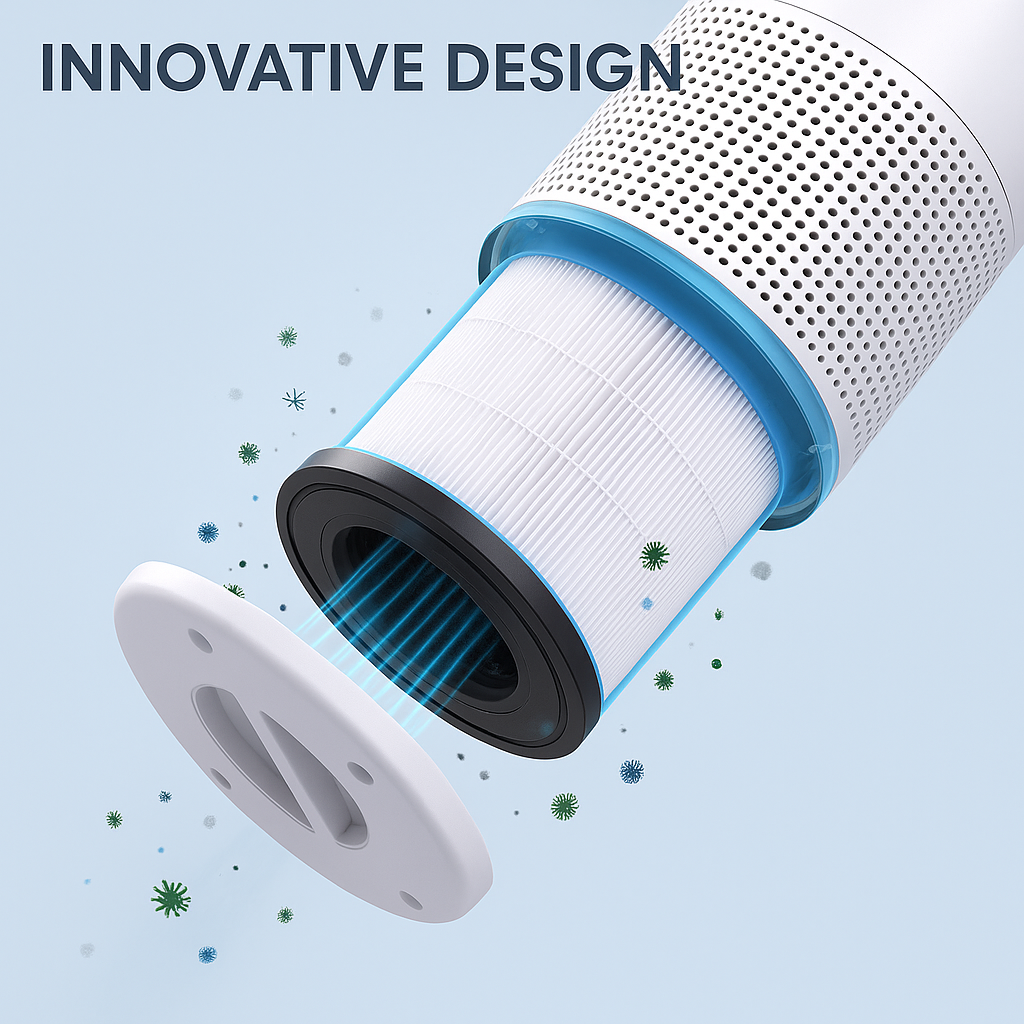 Earthmelon PU-P05 Air Purifier Replacement Filters (2 Pack)