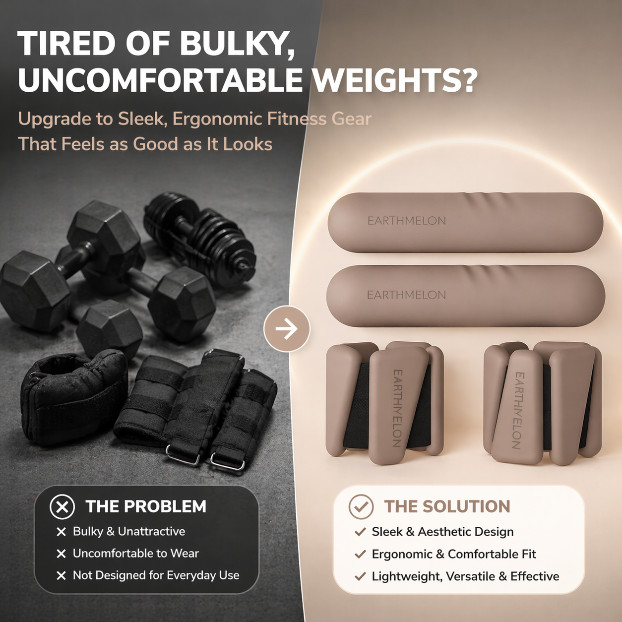 Dumbbell Bars & Ankle Weights Set