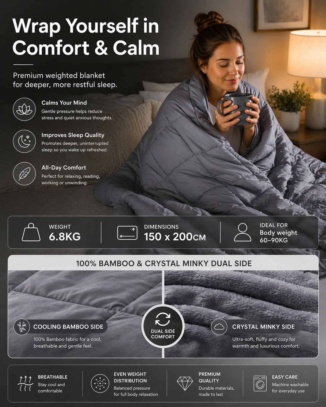Adult Bamboo Weighted Blanket