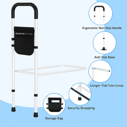 Bed Safety Rail for Elderly – Portable Mobility Aid with Storage